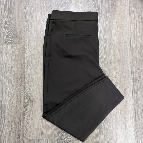 H&M Women's Dark Olive Green Front Crease Elastic Waist Pull On Pants Size XXL - Picture 3 of 4